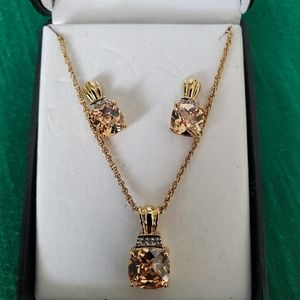 Two Tone Plated Champ CZ with Diamond Set